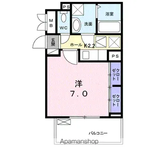 ガーデンハウス トキ【1階】の間取り