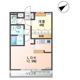 ウイステリアハウス【2階】の間取り