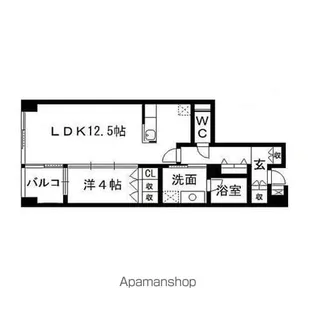 ファミールサイセイⅢ【206号室】の間取り