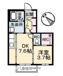 シャーメゾン瑠璃【1階】の間取り