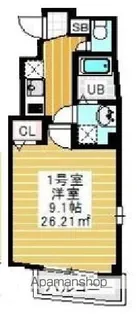 SECOND CORAL千葉中央【3階】の間取り