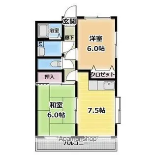 リックマンション【201号室】の間取り