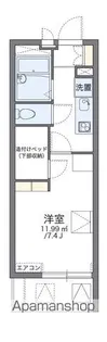 レオパレスシエスタ【2階】の間取り