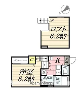 ハーモニーテラス三百人町Ⅱ【1階】の間取り