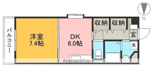 フォレストコート山ノ端【7階】の間取り