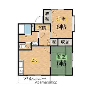 ウエストハイムC棟【1階】の間取り