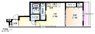 フジパレス春木駅北Ⅱ番館【2階】の間取り