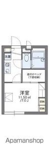 レオパレスグリーンガーデン町屋【2階】の間取り