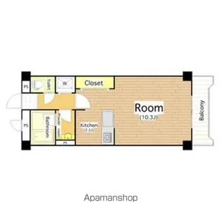 メゾンビトロⅡ【403号室】の間取り