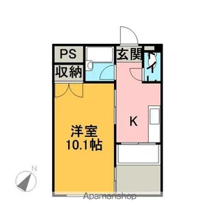 サワータウン白山【1階】の間取り