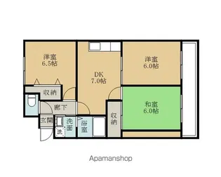 プレステージアスカ【3階】の間取り