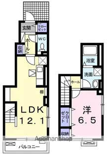 東京都青梅市今寺5丁目【アパート】の間取り