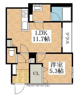 グラン ノーブル【1階】の間取り