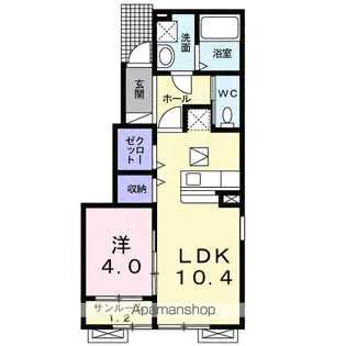 レジデンス通船場【1階】の間取り