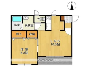 DOMO【2-A号室】の間取り