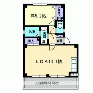 フォブールI(アイ)【203号室】の間取り