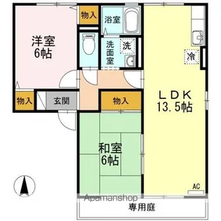 シャトレー・ワタナベ【1階】の間取り