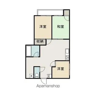 城北ハイツ【301号室】の間取り