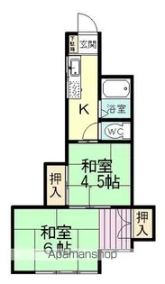 習志野コーポラス【2階】の間取り