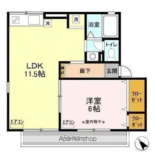 サンボナール J【202号室】の間取り