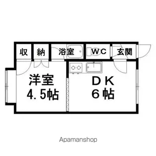 マーティンズハウス【205号室】の間取り