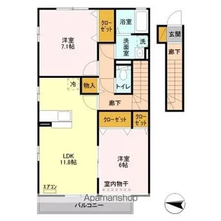 ノールメゾン III【2階】の間取り