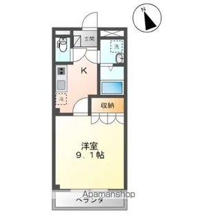 サンフィット フジマンB棟【2階】の間取り