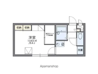レオパレスラ メゾンフルール【203号室】の間取り