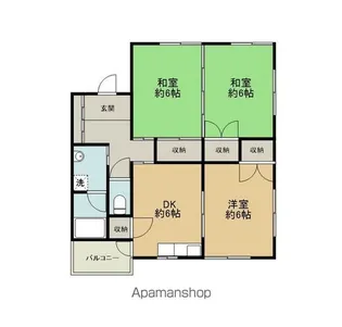 シティコーポⅠ【2階】の間取り