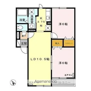 ガーデンパレス【2階】の間取り