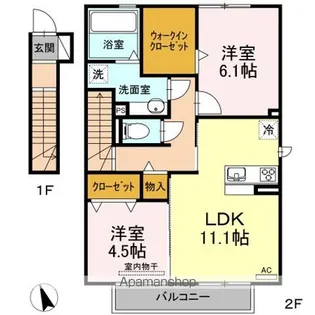 天神山ヒルズ【2階】の間取り