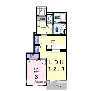 アイプレイス【1階】の間取り