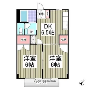 グリーンハイツA【2階】の間取り