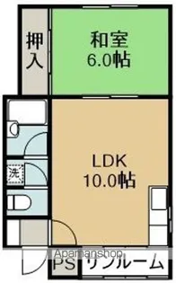 コーポKENⅢ(コーポケンスリー)【303号室】の間取り