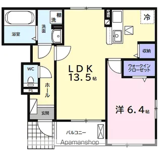 モンレーヴA【1階】の間取り