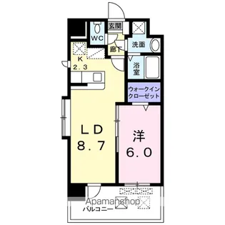 ラウレア K【3階】の間取り