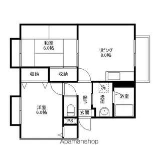 グランドゥールⅡ【2階】の間取り