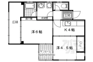 BEE HOUSE【102号室】の間取り