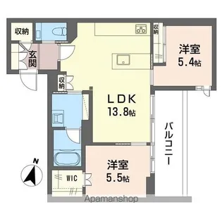アロン・ド・赤堤【3階】の間取り