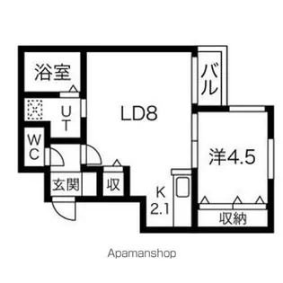 Wynn学園前【202号室】の間取り