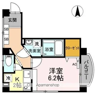 レジデンス石井【2階】の間取り