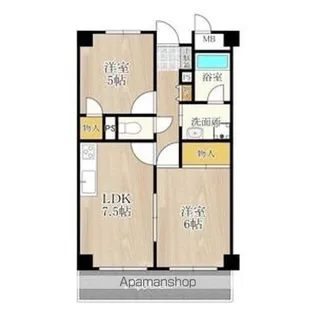 久光マンション【5階】の間取り