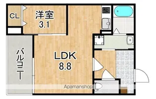 ジーメゾン奈良大安寺【2階】の間取り