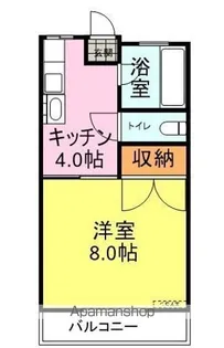 パルメゾンⅠ【2階】の間取り