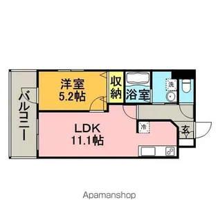 ブランドール山王【3階】の間取り