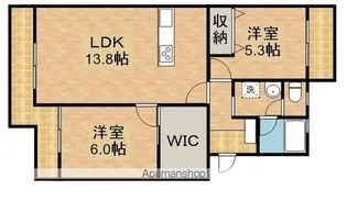 アンシャンテ田中【2階】の間取り