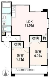 ビレッジパストラルA・B・C・D【D208号室】の間取り