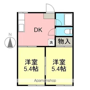 コーポ38【101号室】の間取り