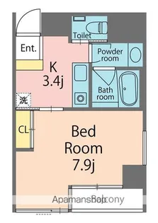 クレエ秋田町【610号室】の間取り