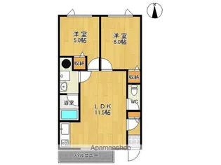 BMN【102号室】の間取り